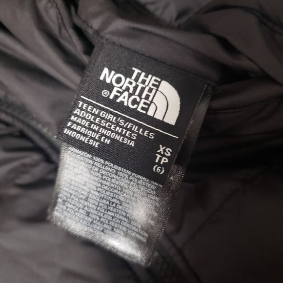 THE NORTH FACE Teen Girls' Reversible‎ Mossbud Swirl Jacket in Black - Size XS - Picture 8 of 8